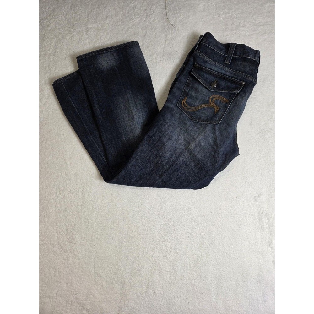 Rock & Republic‎ Neil Jeans Mens 36x32 Blue Straight Leg Grunge Y2K R510207 DW